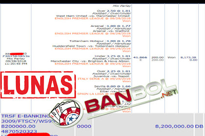 Jackpot Mix Parlay Judi Bola Online Sbobet